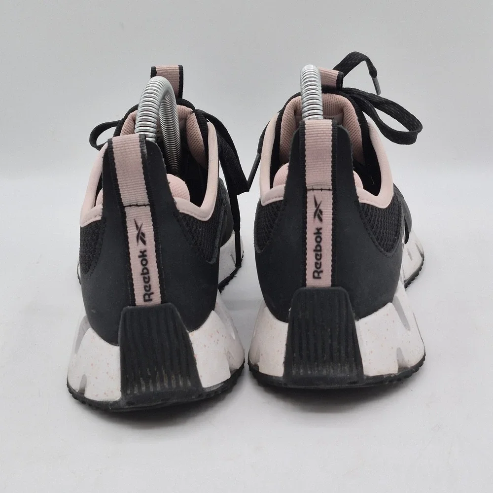 Reebok Shoes‎ Womens Size 6 Black Pink Mesh Zig Sole Running Athletic Sneakers